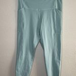 Girlfriend Collective Light Blue High-Waisted Side Pocket Active Leggings XXL Photo 5