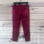 J Brand  Red Alana Opium Jagged Python Metallic Coated Skinny Jeans  Photo 7