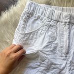 Mikoh White Cotton Cargo Shorts Photo 1