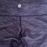 Lululemon 2012 WUNDER UNDER Crop * Denim Deep Indigo White Cropped Pants 6 Photo 2