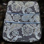 Vera Bradley  Tablet Sleeve Padded Case Cover Pouch Deep Night Paisley Blue Photo 0