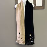 Christopher & Banks Cat Winter Scarf w/ Fringe Y2K 76” by 7.75” Cotton Blend Photo 7