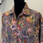 At Last Floral Paisley Long Sleeve Shirt 90’s classic Photo 1