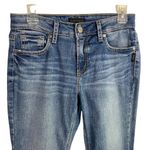 Silver Jeans Womens 28x33 Suki Bootcut Embroidered Mid Rise Stretch Dark Wash Photo 1