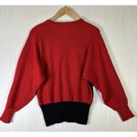 Vtg Regency Collection For Joyce Womens Sweater Sz M Red Black Abstract Sequin Size M Photo 7