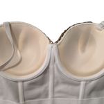 Micas  White Corset Gold Chain Corset Bustier Top Size Medium Photo 4