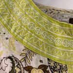 Fenn Wright Manson Linen Paisley Sleeveless Top Green White Size L Photo 2