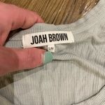 Joah Brown ‘Steel’ Blue Grey Henley Long Sleeve Vintage Style T Shirt Top, S / M Photo 6