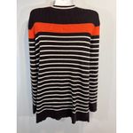 Ralph Lauren Lauren Striped Cardigan Sweater Brown Orange White Women's Large Photo 6