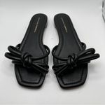 Loeffler Randall  Hadley Bow Slide Sandal black leather size 7.5 Photo 2