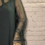 Xhilaration  Lace Sleeve Festival Boho Dress Semi Sheer Sleeves Jrs Medium Photo 2