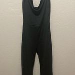 NWT Commense Open Back Black Jumpsuit Size Medium With Rose Accents Photo 1