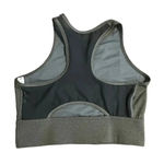 Nike  Sports Bra Cropped Tank Size Large Gray Athleisure Workout Active Swoosh Photo 1