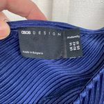 ASOS Maternity Blue V Neck Body Con Dress Sz.10 NWT Photo 4