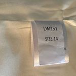 Amsale One Shoulder Bow Detail Cocktail Sheath Midi Dress White Size 14 Photo 11