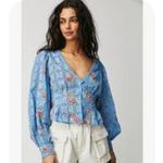 Free People NWOT  Women's "Blossom Eyelet Top Photo 2