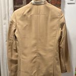 Korean Women’s Tailored Time Post Modern Blazer Tan Size 4 Photo 2