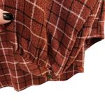 Torrid Red Plaid Long Sleeve Crinkle Gauze Ruffle Trim Blouse Top Size 1X XL Photo 5