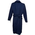 Bernardo Belted Wool Blend Longline Coat - Deep Navy Size M Photo 7