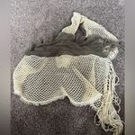 Chic Cream and Green Scarf with Elegant Two Photo 1