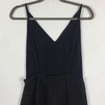 Nasty Gal Black Satin Open Back Party Jumpsuit Small Photo 9