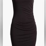 Treasure & Bond NWOT Sleeveless black side ruched dress XXS Photo 4