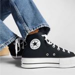 Converse  Chuck Taylor All Star Lift High Tops Womens Size 7 Black Platform Photo 1