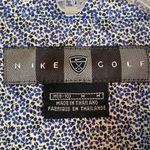 Nike  Golf Blue & White Floral Sleeveless Button Up Shirt Photo 4