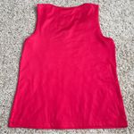 Chico's chico’s pink floral lace neck tank top, size 1! Photo 3