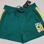Snoopy peanuts women's Large jogger shorts W30'' x L14'' Green Photo 0
