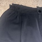 ZARA  High Rise Cargo Paperbag Cropped Cuffed Utility Pants‎ Black 12 Photo 3