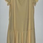 LC Lauren Conrad Short Sleeve Solid Yellow Dress Photo 2
