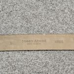 Streets Ahead Leather Pink Crystal Embellishments Belt‎ Antique Gold Tone SzL Brown Size L Photo 5