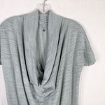 Anthropologie Knitted Knotted Small Top Knit Sparkly Gray Blue Cowl Crochet 392 Photo 3