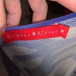 Krimson Klover blue floral cowl neck sleeveless top Size M Photo 4