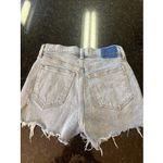 Abercrombie & Fitch  The Mom Short High Rise‎ Blue Jean Denim Cut Off Sz 2/26 Photo 1