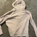 J Jill Cardigan Womens Sz M Hooded Cable Knit Button Light Pink Sweater Soft Size M Photo 2