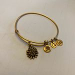ALEX AND ANI Russian Gold Water Lily Adjustable Charm Bangle Bracelet Photo 2