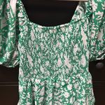 Entro Green and White Floral Dress Photo 2
