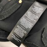 7 For All Mankind The High Waist Ankle Skinny With Faux Pockets in Black Coated Photo 6