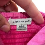 American Eagle • Magenta Cotton/Linen Button Down Dress • Size Large Photo 4