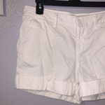 Old Navy White Low Rise Folded Hem Summer Shorts Photo 1