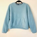 Gap Oversized Sherpa Sweatshirt in Blue size S Photo 0