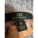 My Michelle MM by My Michell Multicolor Striped Long Sleeve V Neck Cropped Sweater Top Sz M Photo 2