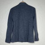 J. McLaughlin Women's Gray Merino Wool Snap Button Short Jacket Pockets Medium Photo 1