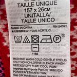 Gap  Fair Isle Knit Scarf Red Pink White Acrylic Cozy Winter Warm Photo 8