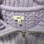 Aerie  Lilac Cable Knit Half-Zip Sweater Photo 1