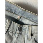 Levi's 501 Womens High Rise Button Fly Cut Off Denim Shorts Blue Distress Size 27 Photo 5