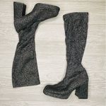 Wild Rose  cloth retro go go boots 70s inspired cosplay costume glitter black 9 Photo 9