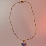 Handmade  gold mosaic necklace Photo 2